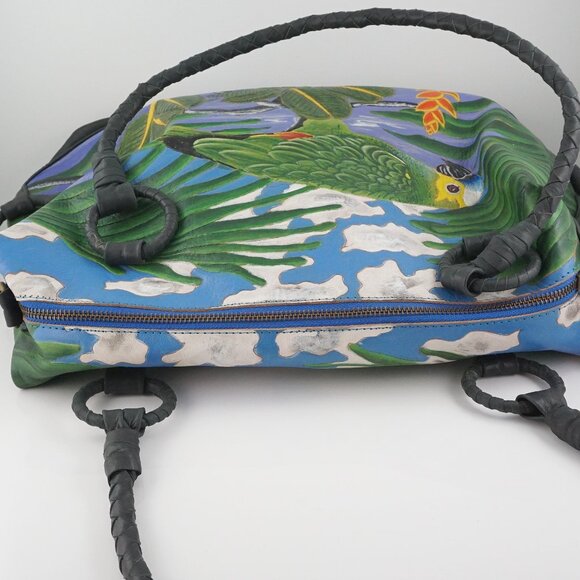 Handmade Amazon Parrot Leather Tote Bag - Picture 7 of 11